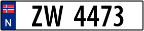 Trailer License Plate
